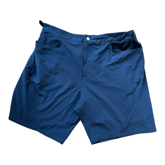 Coolibar Men's Calasa Tech Swim Trunks Size XL Navy UPF 50+ - Picture 2 of 14